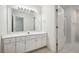 Bathroom with vanity, mirror, and shower at 135 Eagles Club Dr, Stockbridge, GA 30281