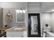 Well-lit bathroom featuring a modern vanity, sleek fixtures, and a clean, minimalist design at 2507 Maple St, Atlanta, GA 30344