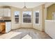 Kitchen features bay window and tile floors at 4160 Alveston Dr, Atlanta, GA 30349