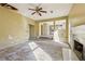 Living room with hardwood floors and a fireplace at 4160 Alveston Dr, Atlanta, GA 30349