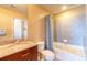 Clean bathroom with tub and granite countertop at 361 17Th St # 2001, Atlanta, GA 30363