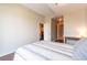 Bedroom with queen-size bed and ensuite bathroom at 361 17Th St # 2001, Atlanta, GA 30363