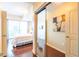 View of bedroom from hallway with mirrored closet at 361 17Th St # 2001, Atlanta, GA 30363