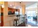 Modern kitchen with breakfast bar and hardwood floors at 361 17Th St # 2001, Atlanta, GA 30363