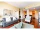 Open living room with hardwood floors at 361 17Th St # 2001, Atlanta, GA 30363