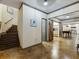 Finished basement with stained concrete floors, game room, and kitchenette at 1891 Prospect Church Rd, Lawrenceville, GA 30043