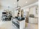 Spacious kitchen with island, stainless steel appliances, and granite countertops at 1891 Prospect Church Rd, Lawrenceville, GA 30043