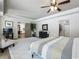 Spacious main bedroom with ensuite bathroom and access to other rooms at 1891 Prospect Church Rd, Lawrenceville, GA 30043