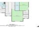 Detailed floor plan showcasing a two-story home's layout and square footage at 66 Vicky Way, Douglasville, GA 30134