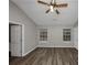 Spacious bedroom with vaulted ceiling, hardwood floors, and ample natural light at 3542 Brookstone Way, Union City, GA 30291