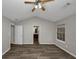 Well-lit bedroom with vaulted ceiling and access to bathroom at 3542 Brookstone Way, Union City, GA 30291