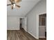 Large bedroom with hardwood floors and multiple entry points at 3542 Brookstone Way, Union City, GA 30291