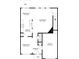 One-story floor plan featuring a kitchen, living room, dining area, and garage at 3542 Brookstone Way, Union City, GA 30291