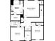 Two-story floor plan with Primary bedroom, bathroom, and two additional bedrooms at 3542 Brookstone Way, Union City, GA 30291