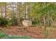 Private backyard with storage shed and picnic table at 1129 Gate Post Ln, Lawrenceville, GA 30044