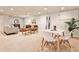 Finished basement with a dining area, seating, neutral walls, and carpeted floors at 6355 Indian Acres Trl, Tucker, GA 30084