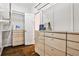 Spacious closet features custom shelving, wood floors, and ample storage at 6355 Indian Acres Trl, Tucker, GA 30084