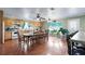 Large eat-in kitchen with wood cabinets and hardwood floors at 1155 Casteel Rd, Powder Springs, GA 30127