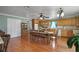 Kitchen with wood cabinets and an eat in area at 1155 Casteel Rd, Powder Springs, GA 30127