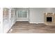 Dining area with wood-look floors and access to backyard at 4025 Casa Verde Dr, Atlanta, GA 30349