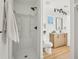 Clean bathroom with shower and double vanity at 3939 Hamilton Mill Rd, Buford, GA 30519
