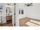 Bedroom with ensuite bathroom and hardwood floors at 3939 Hamilton Mill Rd, Buford, GA 30519