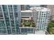 Aerial view of the building and surrounding area, showing landscaping and parking at 40 12Th Ne St # 1903, Atlanta, GA 30309