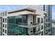 Luxury condo balcony with city views and fireplace at 40 12Th Ne St # 1903, Atlanta, GA 30309