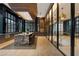 Modern kitchen with granite island and barstools at 40 12Th Ne St # 1903, Atlanta, GA 30309