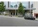 Building entrance with modern design and covered entryway at 40 12Th Ne St # 1903, Atlanta, GA 30309