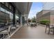 Outdoor lounge with seating, a grill, and string lights at 40 12Th Ne St # 1903, Atlanta, GA 30309