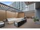 Outdoor space with fire pit and comfortable seating at 40 12Th Ne St # 1903, Atlanta, GA 30309