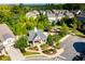 Community pool, playground, and clubhouse with surrounding homes at 510 Kentwood Rd, Woodstock, GA 30188