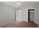 Bedroom with closet and access to upper level at 3301 Henderson Mill Rd # A2, Atlanta, GA 30341