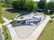 Overhead view of a community park with shade sails and seating at 1021 Magnolia Se Dr, Smyrna, GA 30082