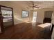 Spacious living room with hardwood floors and fireplace at 5039 East St, Forest Park, GA 30297