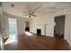 Bright living room with hardwood floors and fireplace at 5039 East St, Forest Park, GA 30297