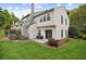 Manicured backyard with patio, lush green lawn, and rear view of a home at 3742 Berkeley Xing, Duluth, GA 30096