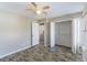 Bedroom with walk-in closet and laundry access at 3886 Cedar Trace Ln, Ellenwood, GA 30294