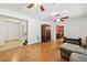 Bright living room with hardwood floors and lots of natural light at 19 Roving Hills Cir, Cartersville, GA 30121
