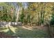 Spacious backyard with mature trees and wooden fence at 1018 Westmont Sw Rd, Atlanta, GA 30311
