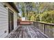 Wooden deck overlooks a wooded backyard at 1018 Westmont Sw Rd, Atlanta, GA 30311