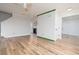 Open living space with hardwood floors and access to kitchen at 592 Waynes Ct, Atlanta, GA 30354