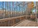 Wooden deck overlooking a wooded area at 157 Parkview Place Dr, Mcdonough, GA 30253