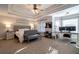Spacious main bedroom with sitting area and ensuite bathroom access at 1429 Wood Iris Ln, Lawrenceville, GA 30045