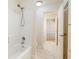 Clean bathroom featuring a bathtub, shower, and tile flooring at 6020 Cochran Mill Rd, Chattahoochee Hills, GA 30268
