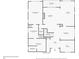 First floor plan showing layout with kitchen, living room, bedroom, bathrooms, and garage at 1250 Atherton Park, Roswell, GA 30076