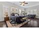 Comfortable main bedroom featuring hardwood floors, lots of natural light and a cozy sitting area at 1250 Atherton Park, Roswell, GA 30076