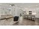 Open concept kitchen and living area with modern appliances and hardwood floors at 137 Devore Rd, Alpharetta, GA 30009