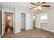 Bedroom with hardwood floors, walk-in closet and ensuite bathroom at 3141 Bellgreen Way, Decatur, GA 30032